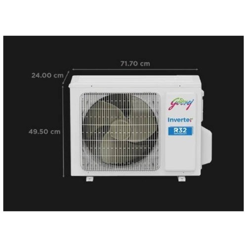 Godrej 1 Ton 3 Star Split Inverter AC | Auto Restart | Copper | White | 2024-2025 Model (SIC12TTC3WYQ)