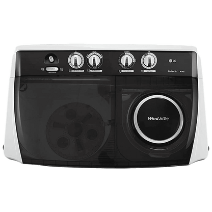 LG 9 kg 5 Star Semi Automatic Washing Machine with Lint Filter (P9041SGAZ.ADGQEIL, Grey)