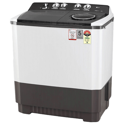 LG 9 kg 5 Star Semi Automatic Washing Machine with Lint Filter (P9041SGAZ.ADGQEIL, Grey)