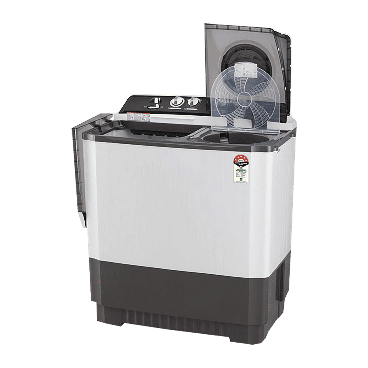 LG 9 kg 5 Star Semi Automatic Washing Machine with Lint Filter (P9041SGAZ.ADGQEIL, Grey)