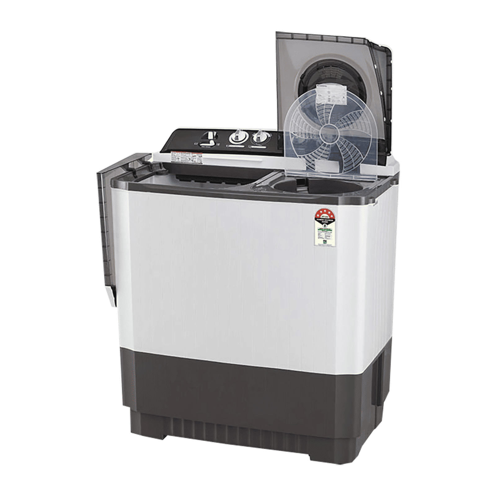 LG 9 kg 5 Star Semi Automatic Washing Machine with Lint Filter (P9041SGAZ.ADGQEIL, Grey)