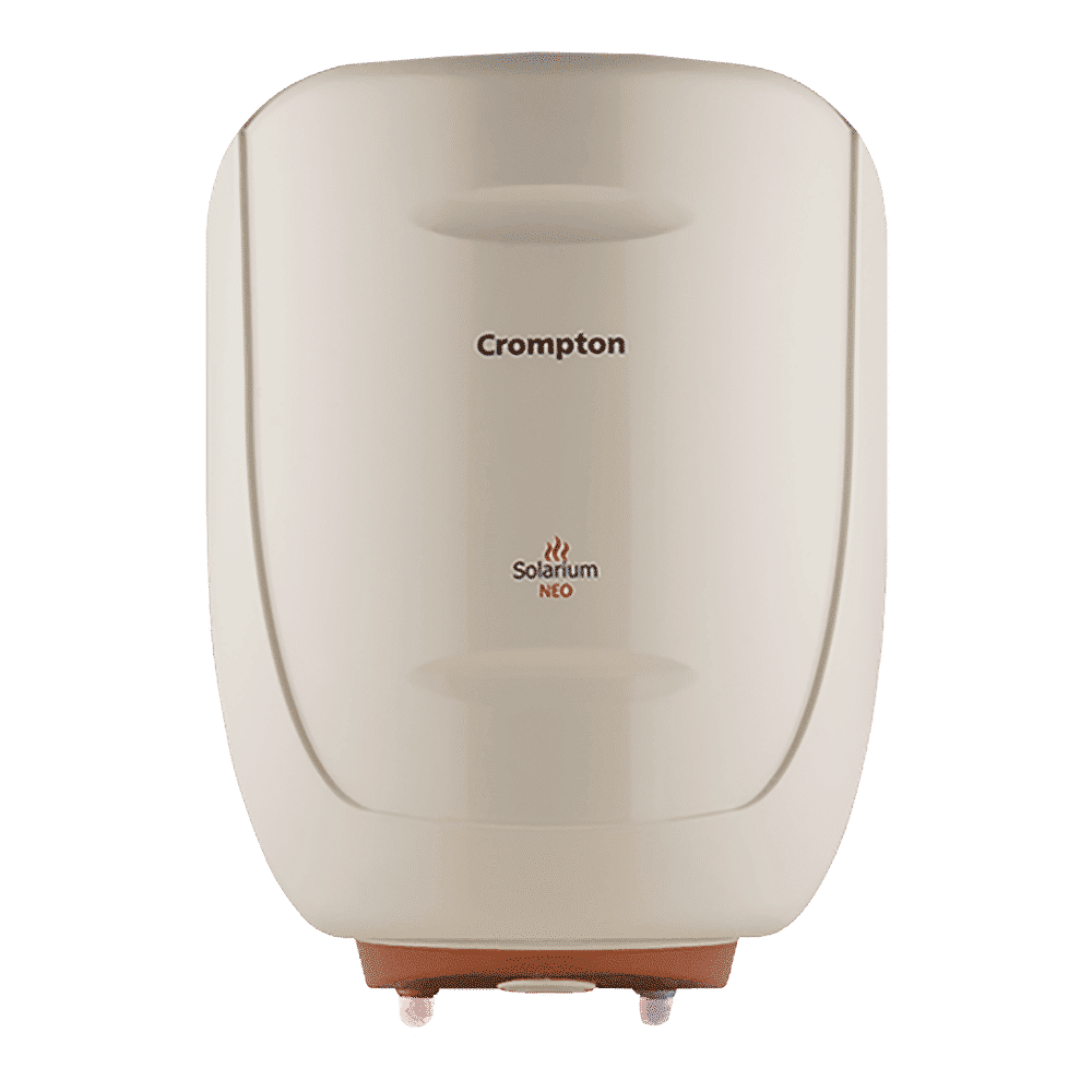 Crompton Solarium Neo 6 Litres 4 Star Vertical Storage Water Geyser with Glass Coated Incoloy Heating Element (White)