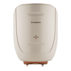 Crompton Solarium Neo 6 Litres 4 Star Vertical Storage Water Geyser with Glass Coated Incoloy Heating Element (White)