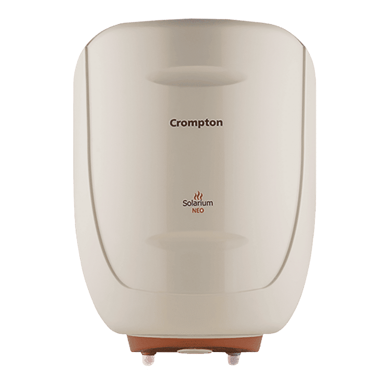 Crompton Solarium Neo 6 Litres 4 Star Vertical Storage Water Geyser with Glass Coated Incoloy Heating Element (White)