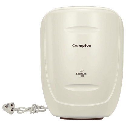 Crompton Solarium Neo 6 Litres 4 Star Vertical Storage Water Geyser with Glass Coated Incoloy Heating Element (White)