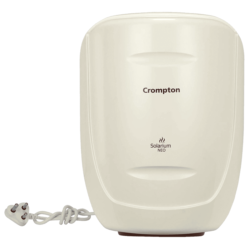 Crompton Solarium Neo 6 Litres 4 Star Vertical Storage Water Geyser with Glass Coated Incoloy Heating Element (White)