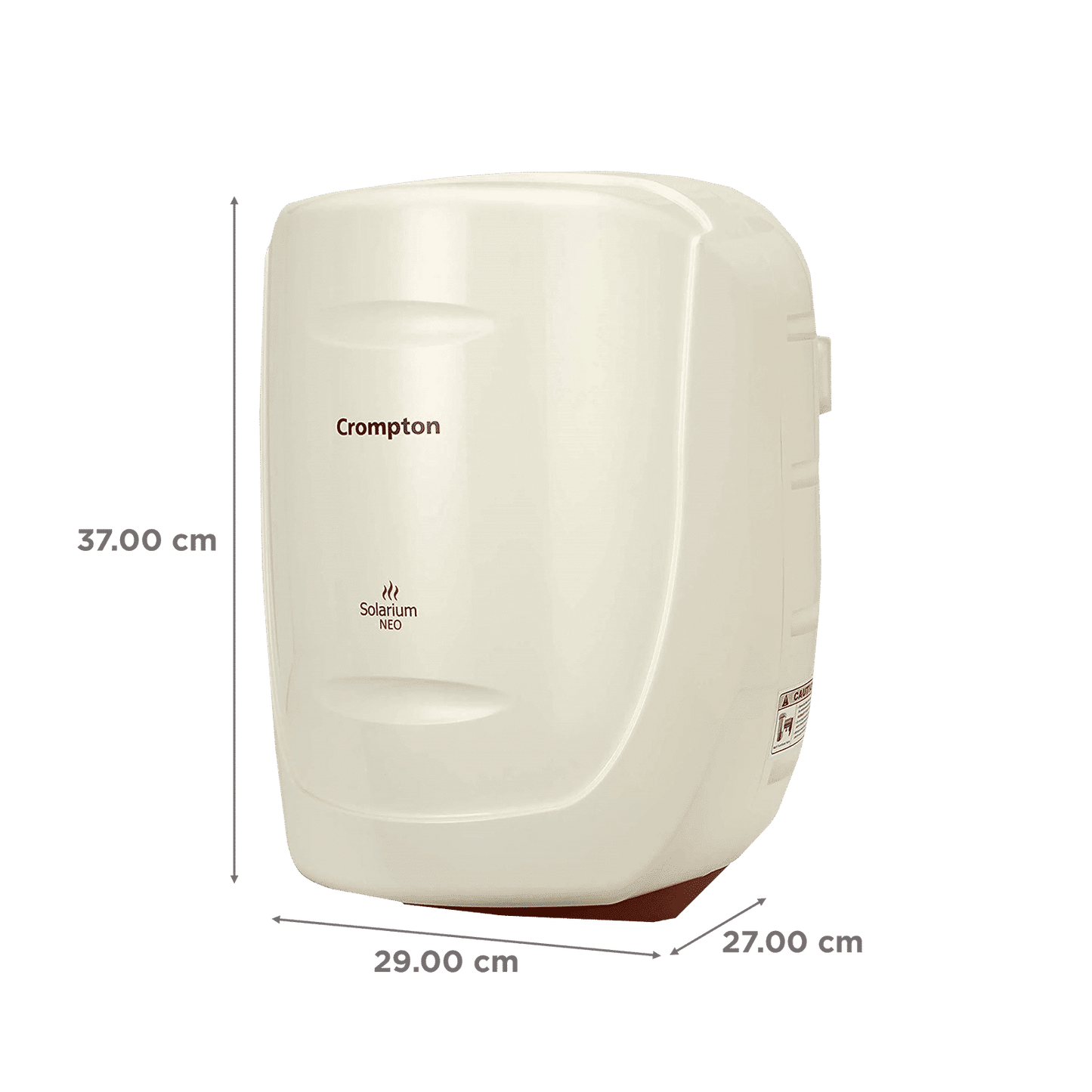 Crompton Solarium Neo 6 Litres 4 Star Vertical Storage Water Geyser with Glass Coated Incoloy Heating Element (White)