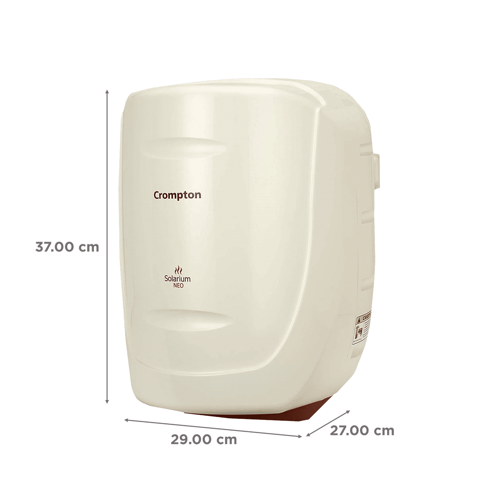 Crompton Solarium Neo 6 Litres 4 Star Vertical Storage Water Geyser with Glass Coated Incoloy Heating Element (White)