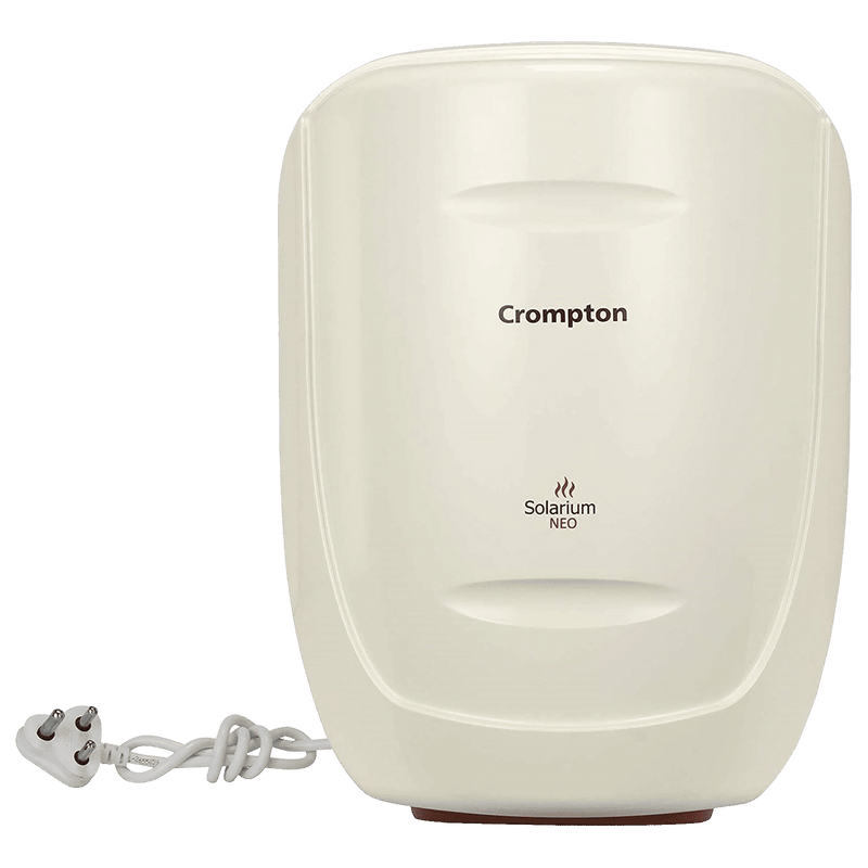 Crompton Solarium Neo 10 Litres 5 Star Vertical Storage Water Geyser with Glass Coated Incoloy Heating Element (White)