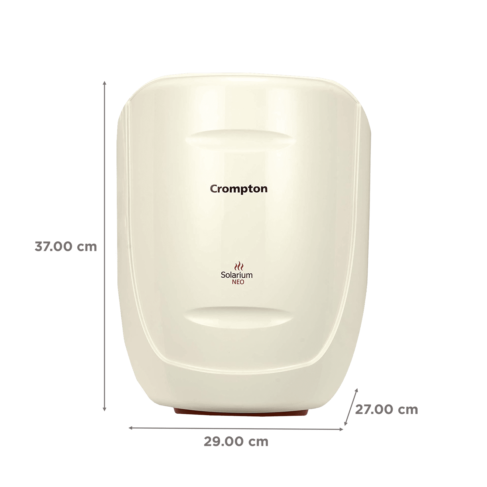 Crompton Solarium Neo 10 Litres 5 Star Vertical Storage Water Geyser with Glass Coated Incoloy Heating Element (White)