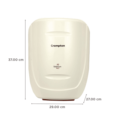 Crompton Solarium Neo 10 Litres 5 Star Vertical Storage Water Geyser with Glass Coated Incoloy Heating Element (White)