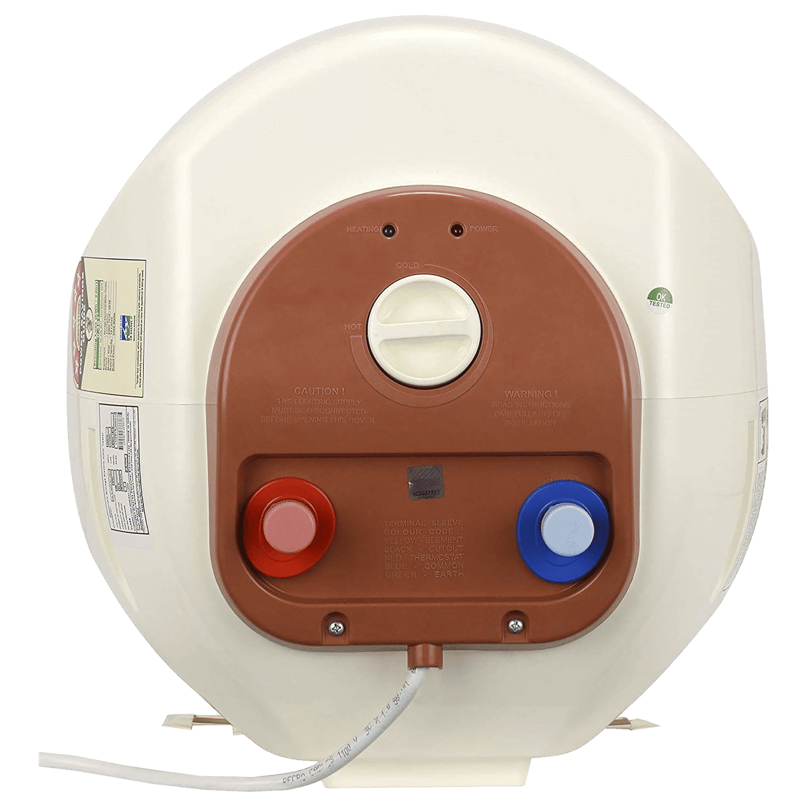 Crompton Solarium Neo 10 Litres 5 Star Vertical Storage Water Geyser with Glass Coated Incoloy Heating Element (White)