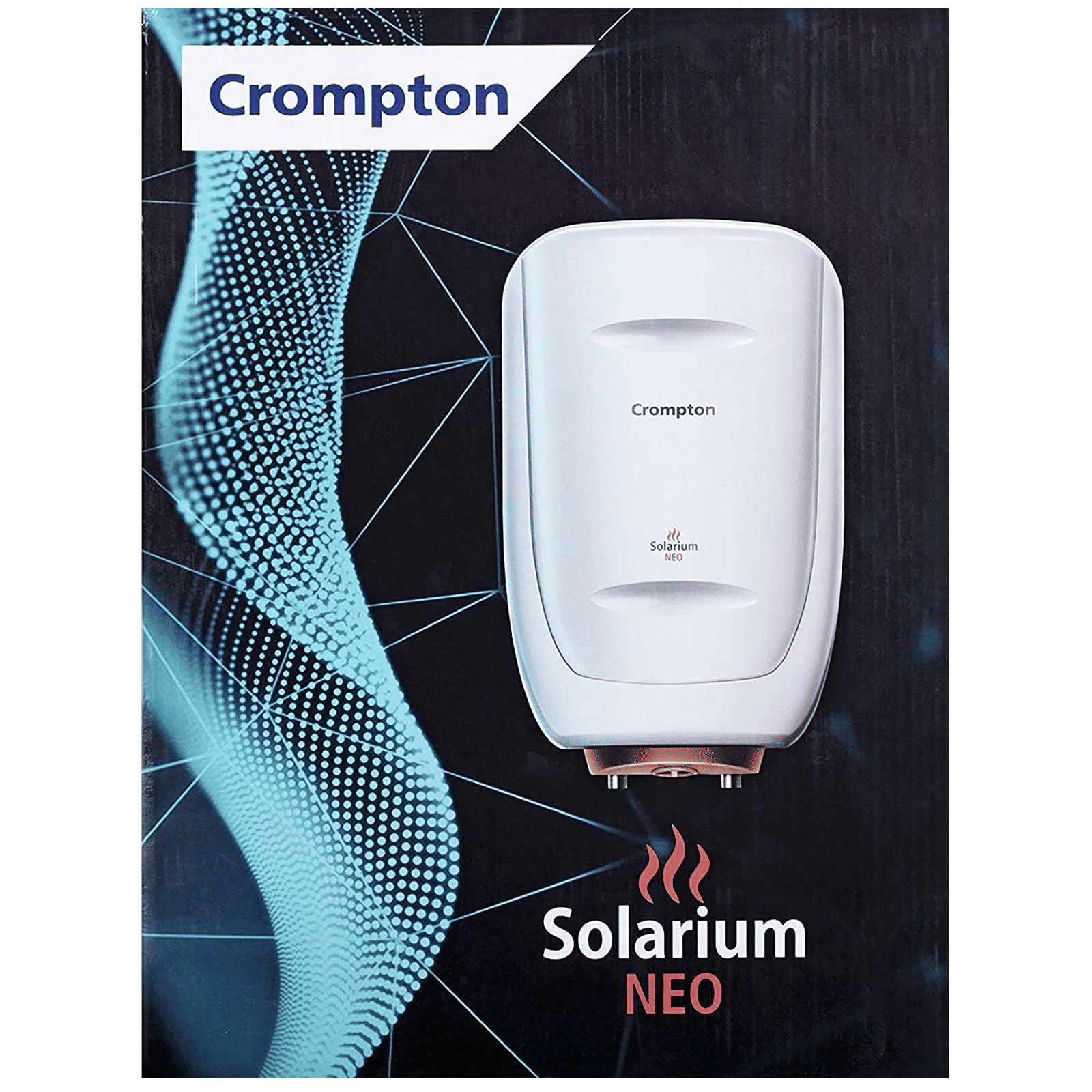 Crompton Solarium Neo 10 Litres 5 Star Vertical Storage Water Geyser with Glass Coated Incoloy Heating Element (White)