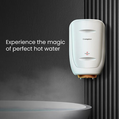 Crompton Solarium Neo 25 Litre 5 Star Vertical Storage Geyser with Anti Siphon Protection (Ivory)