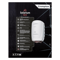 Crompton Solarium Neo 25 Litre 5 Star Vertical Storage Geyser with Anti Siphon Protection (Ivory)