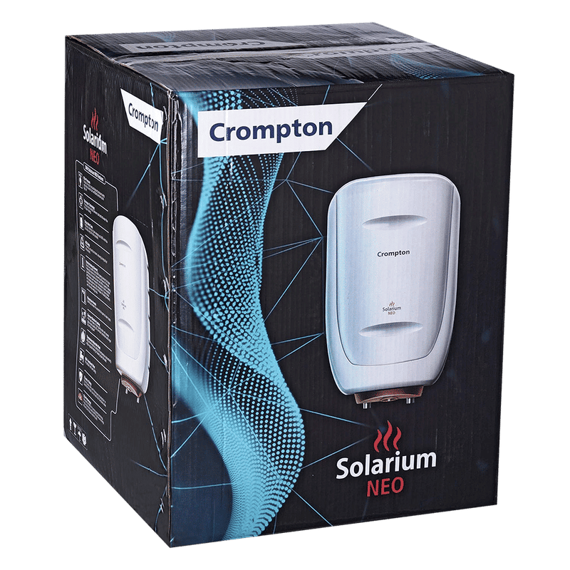 Crompton Solarium Neo 25 Litre 5 Star Vertical Storage Geyser with Anti Siphon Protection (Ivory)
