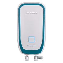 Crompton Solarium Vogue 3 Litre Vertical Instant Geyser with Rust Proof (White & Turquoise Blue)