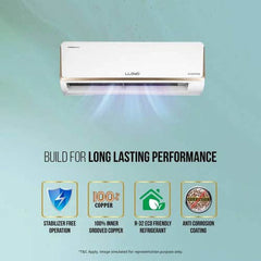Lloyd 1 Ton 5 Star Inverter Split AC | 5 in 1 Convertible | Smart 4-Way Swing | Wi-Fi Ready | Clean Air Filter | Turbo Cool | Strong Dehumidifier | 100% Copper (GLS12I5FOJGR, White) 2025 Model