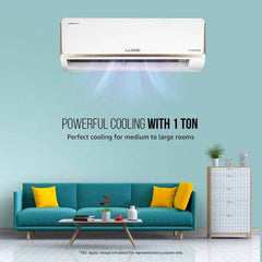 Lloyd 1 Ton 5 Star Inverter Split AC | 5 in 1 Convertible | Smart 4-Way Swing | Wi-Fi Ready | Clean Air Filter | Turbo Cool | Strong Dehumidifier | 100% Copper (GLS12I5FOJGR, White) 2025 Model