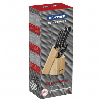 Ultracorte Knives Block Set Of 6 - VFKCS - Black