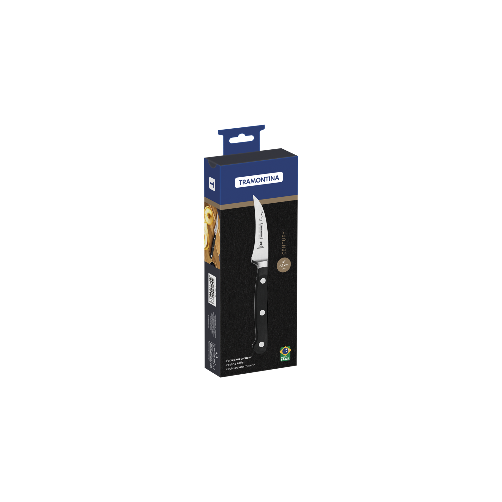 Century Peeling Knife 7 cm/ 3in - Black