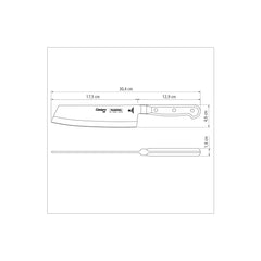 Century Cleaver Knife 17 cm/ 7in - Black