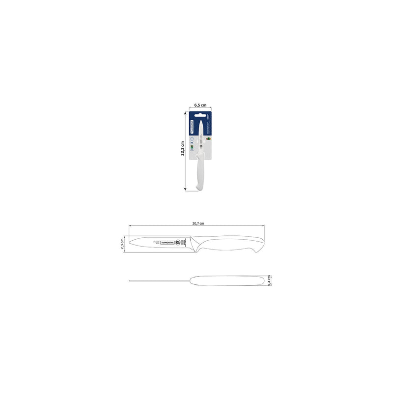 Premium Vegetable and Fruit Knife 10 cm/ 4in - White