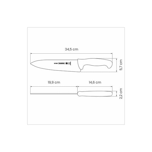 Professional Meat/ Chef Knife 20 cm/ 8in - Blue