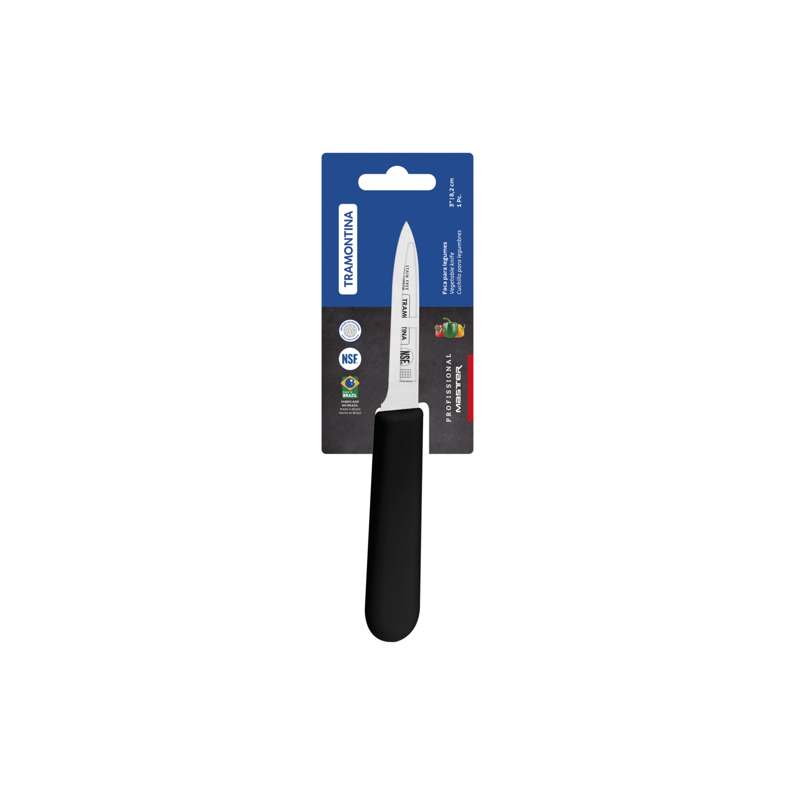 Professional Vegetable Knife 7 cm/ 3in - Black