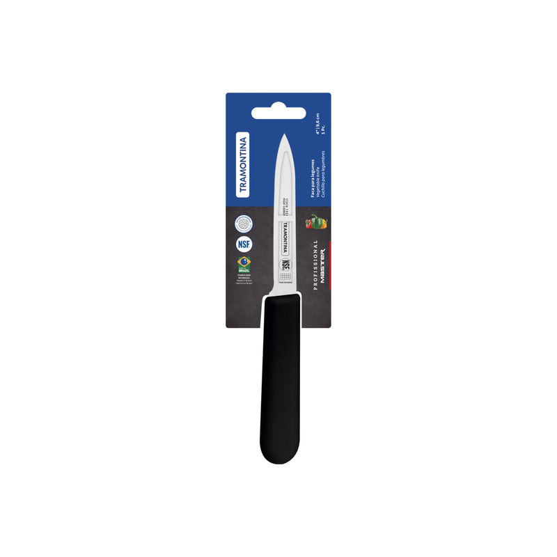 Tramontina Professional Vegetable Knife  10 cm/ 4in - Black