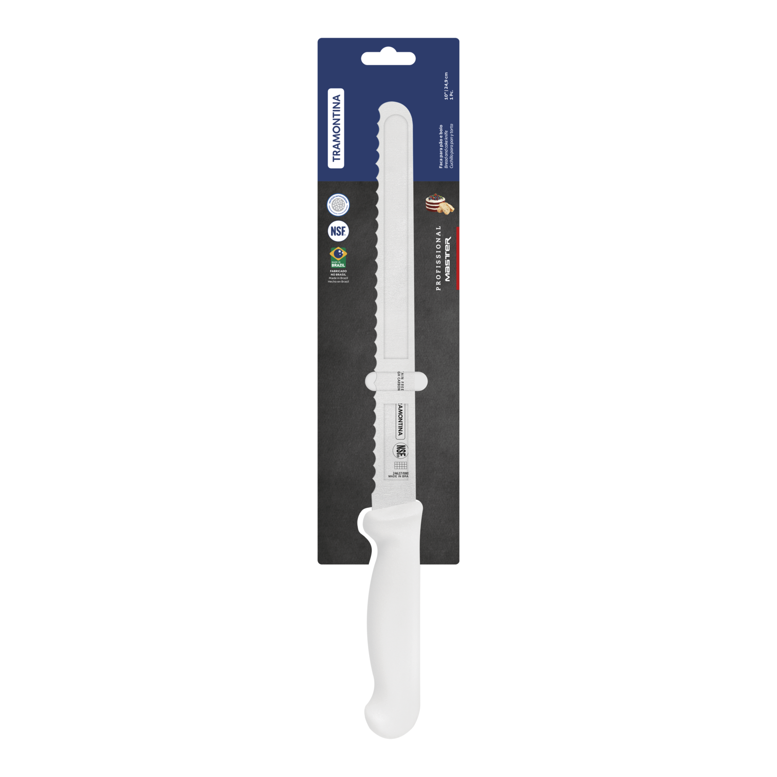 Tramontina Professional Cake/Bread Knife  25 cm/ 10in - White