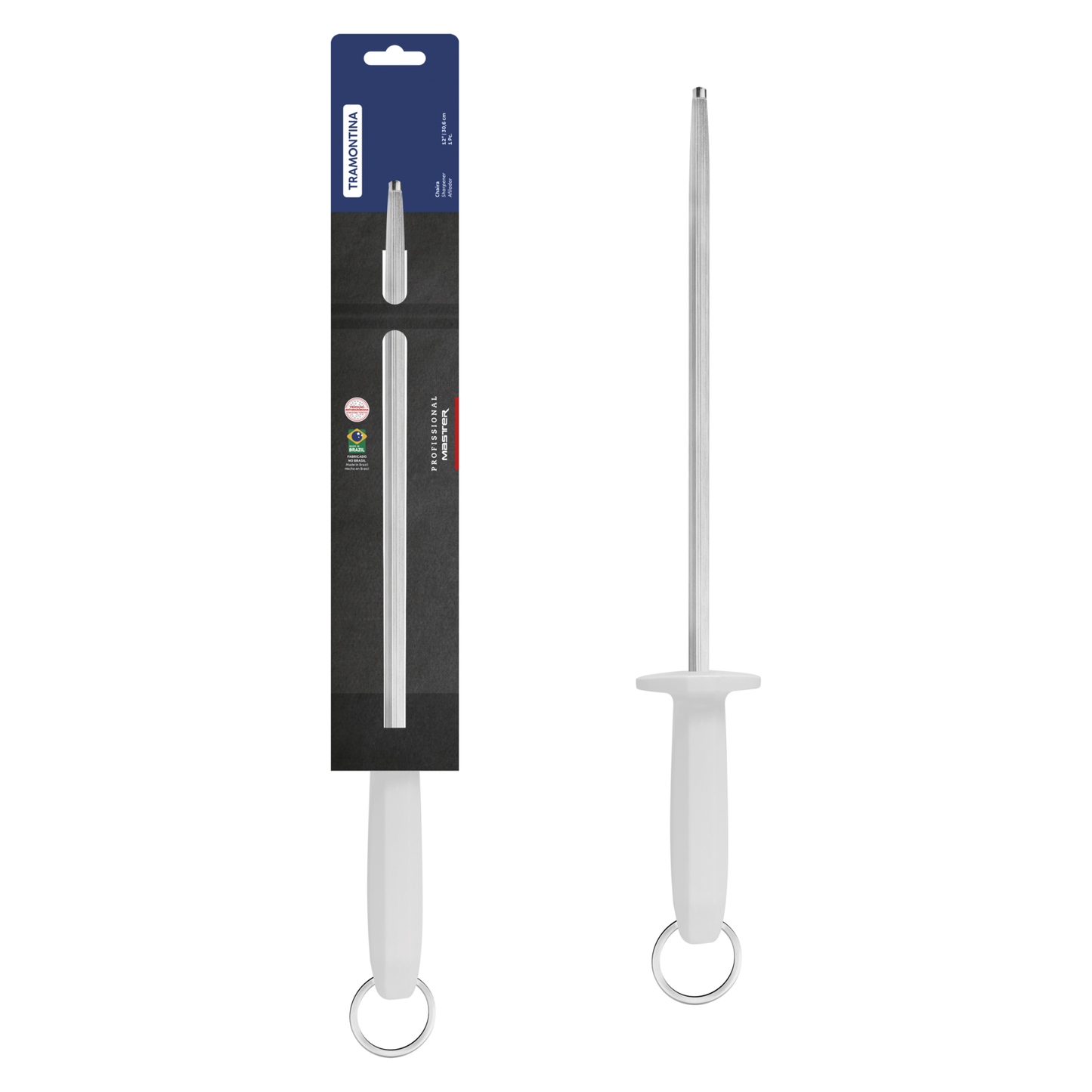 Professional Grooved Sharpener 30 cm/ 12in - White