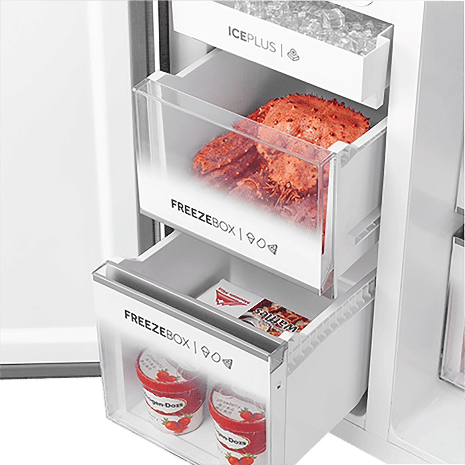 Haier 602 Litres 3 Star Frost Free Side by Side Refrigerator with Magic Cooling Technology (HRS-682SS, Shiny Steel)