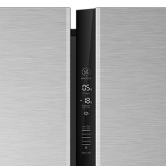 Haier 602 Litres 3 Star Frost Free Side by Side Refrigerator with Magic Cooling Technology (HRS-682SS, Shiny Steel)