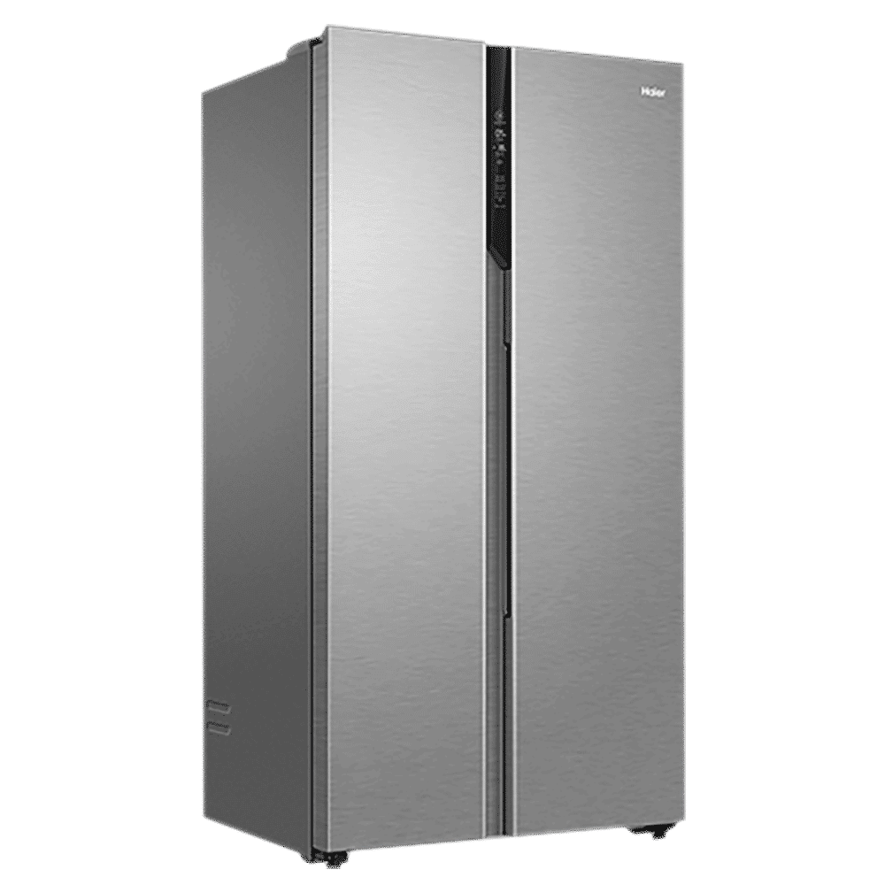Haier 602 Litres 3 Star Frost Free Side by Side Refrigerator with Magic Cooling Technology (HRS-682SS, Shiny Steel)
