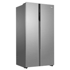 Haier 602 Litres 3 Star Frost Free Side by Side Refrigerator with Magic Cooling Technology (HRS-682SS, Shiny Steel)