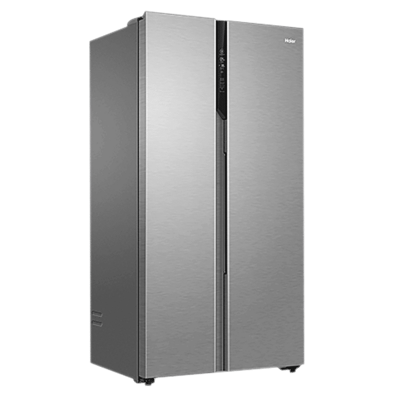 Haier 602 Litres 3 Star Frost Free Side by Side Refrigerator with Magic Cooling Technology (HRS-682SS, Shiny Steel)