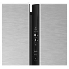 Haier 602 Litres 3 Star Frost Free Side by Side Refrigerator with Magic Cooling Technology (HRS-682SS, Shiny Steel)