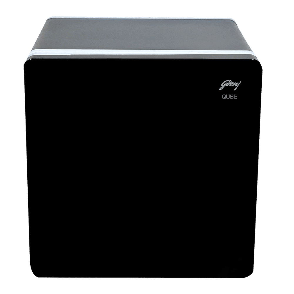 Godrej Qub30 Litres Frost Free Single Door Refrigerator with Solid State Electronic Cooling (TEC QUBE 30L HS Q103, Black)
