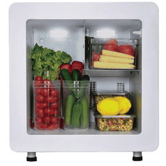 Godrej Qub30 Litres Frost Free Single Door Refrigerator with Solid State Electronic Cooling (TEC QUBE 30L HS Q103, Black)