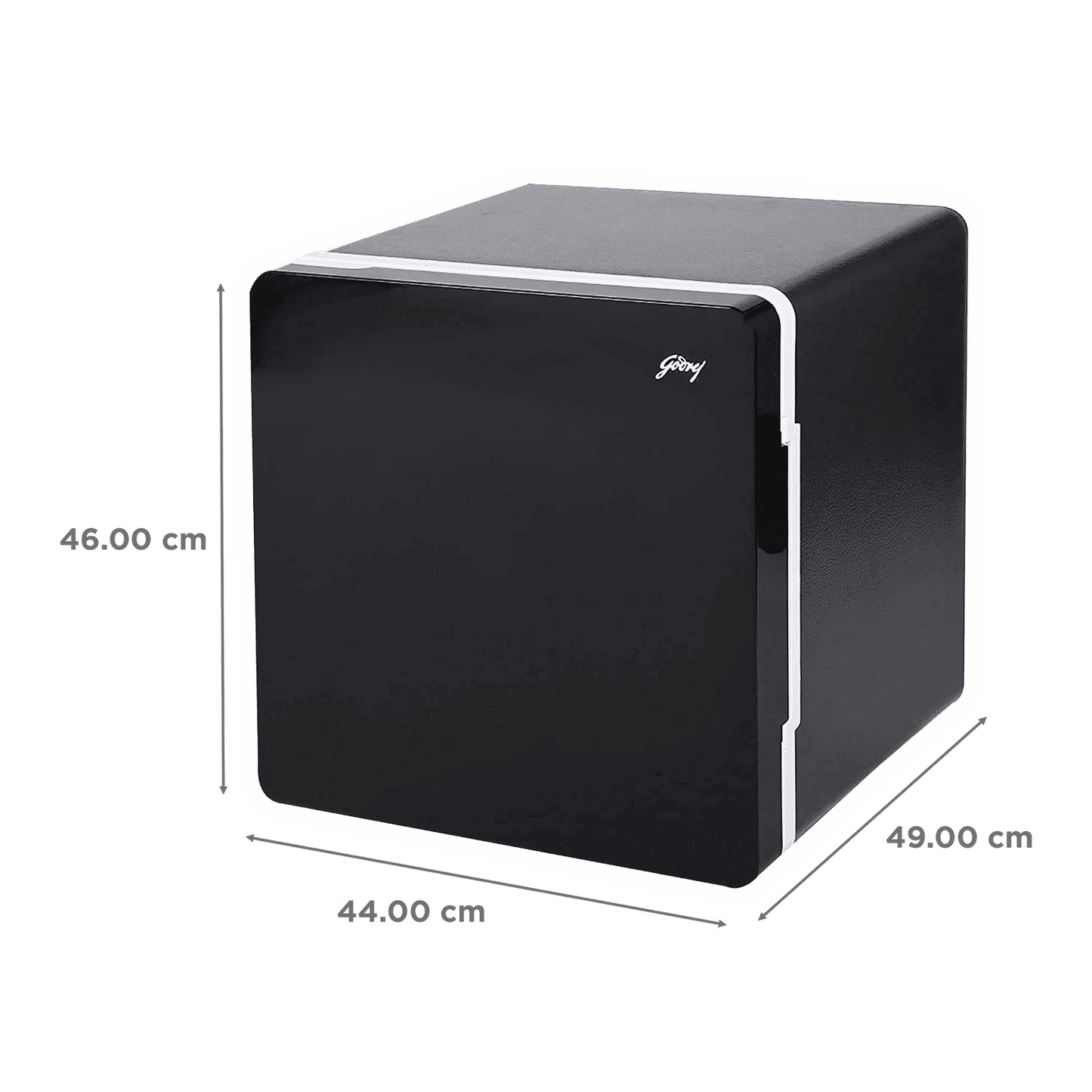 Godrej Qub30 Litres Frost Free Single Door Refrigerator with Solid State Electronic Cooling (TEC QUBE 30L HS Q103, Black)