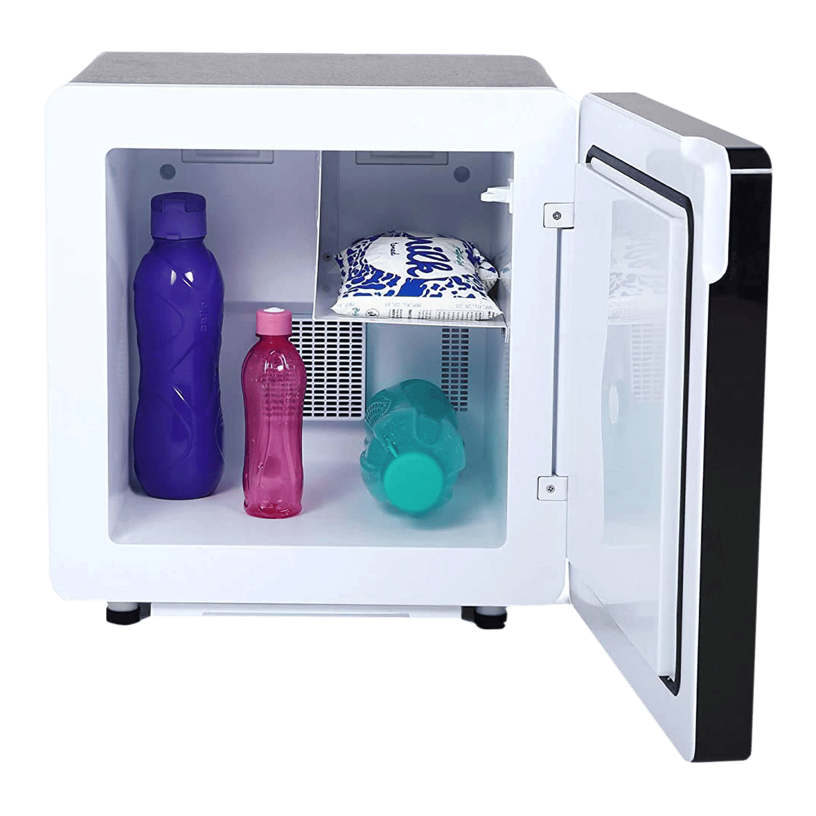 Godrej Qub30 Litres Frost Free Single Door Refrigerator with Solid State Electronic Cooling (TEC QUBE 30L HS Q103, Black)