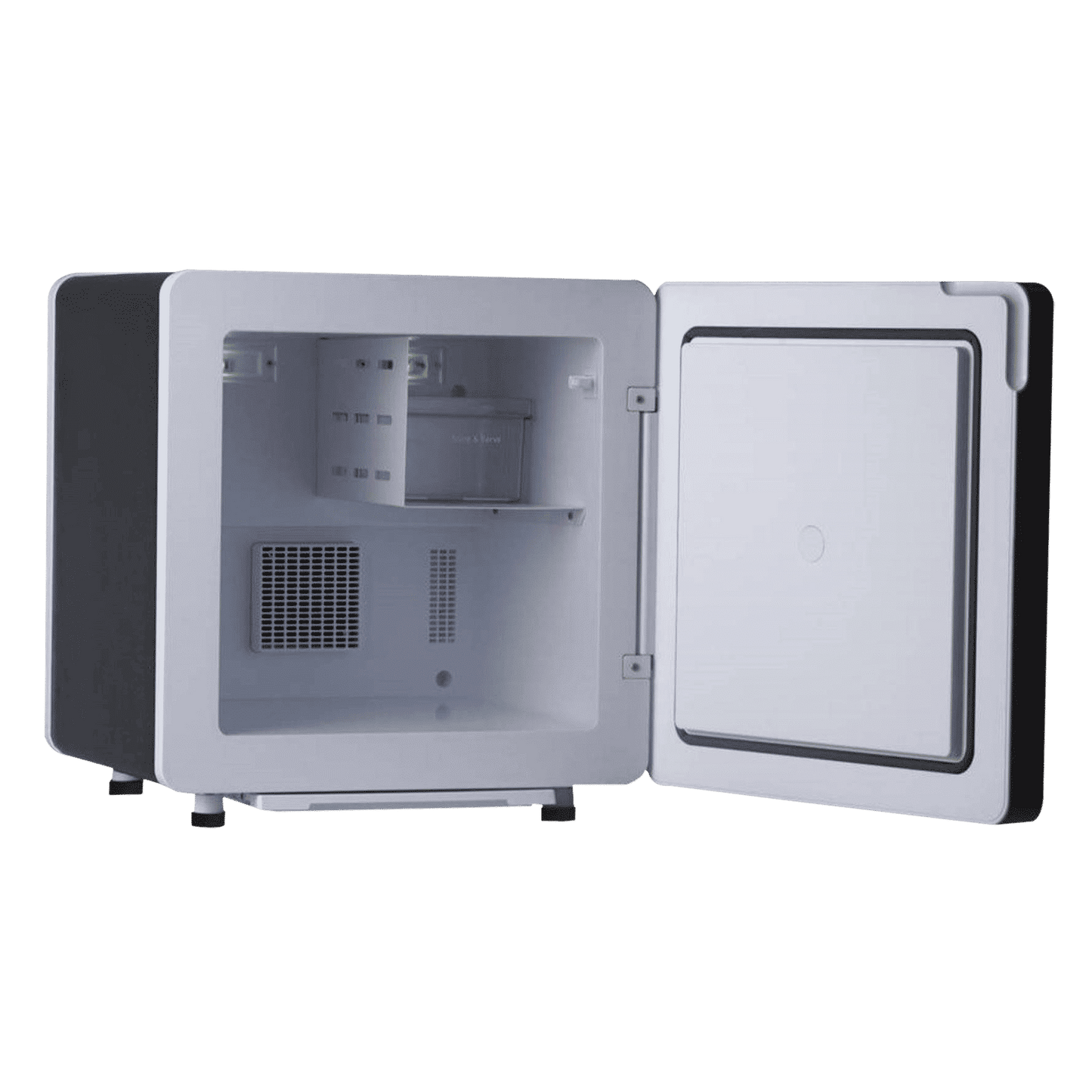 Godrej Qub30 Litres Frost Free Single Door Refrigerator with Solid State Electronic Cooling (TEC QUBE 30L HS Q103, Black)