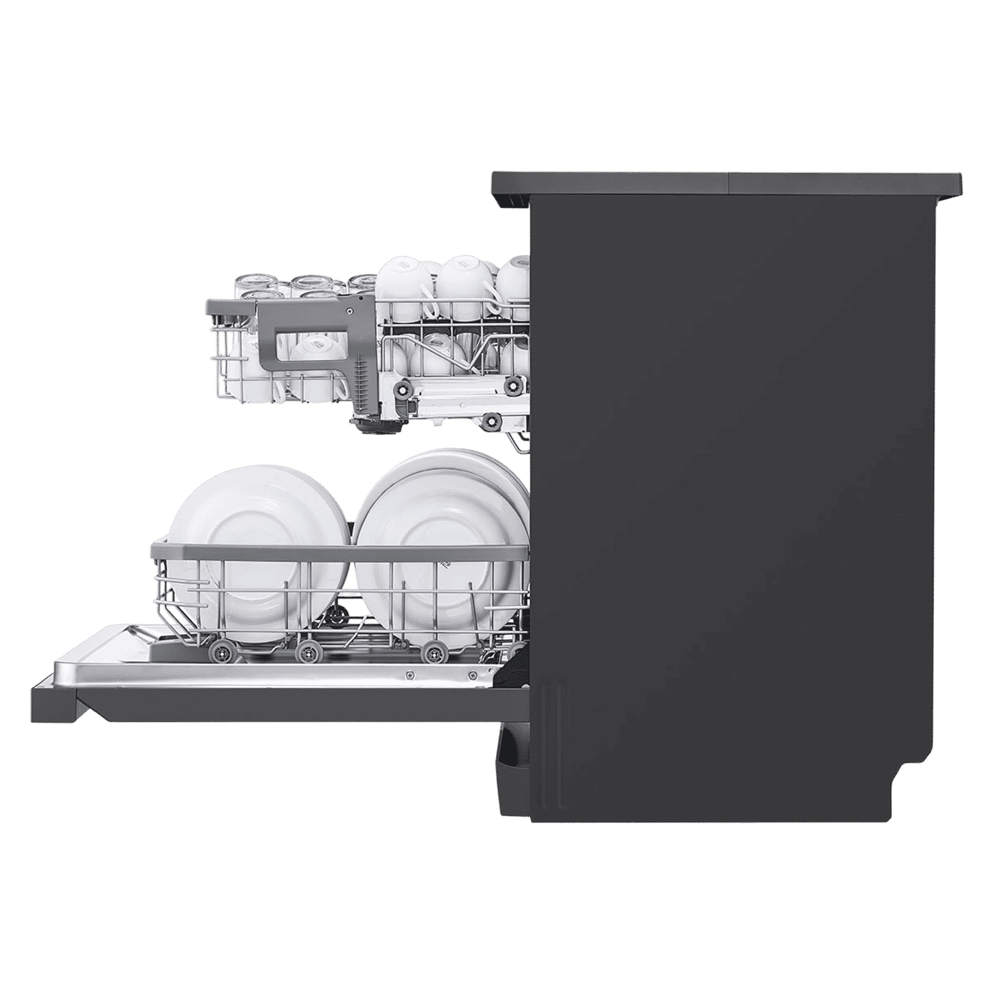 LG DFB424FM 14 Place Settings Free Standing Dishwasher with Inverter Direct Drive (Matt Black)
