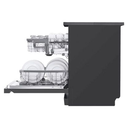 LG DFB424FM 14 Place Settings Free Standing Dishwasher with Inverter Direct Drive (Matt Black)
