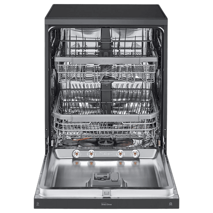 LG DFB424FM 14 Place Settings Free Standing Dishwasher with Inverter Direct Drive (Matt Black)