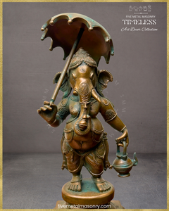 Mappillai Ganesha  Panchaloha Bronze Icon - 11"- Timeless Collection