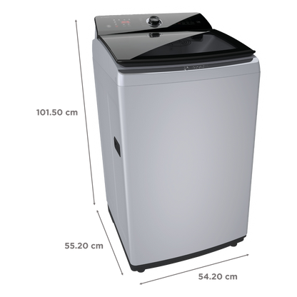 BOSCH 7 kg 5 Star Fully Automatic Top Load Washing Machine (Series 2, WOE703S0IN, ExpertCare Wash System, Silver)