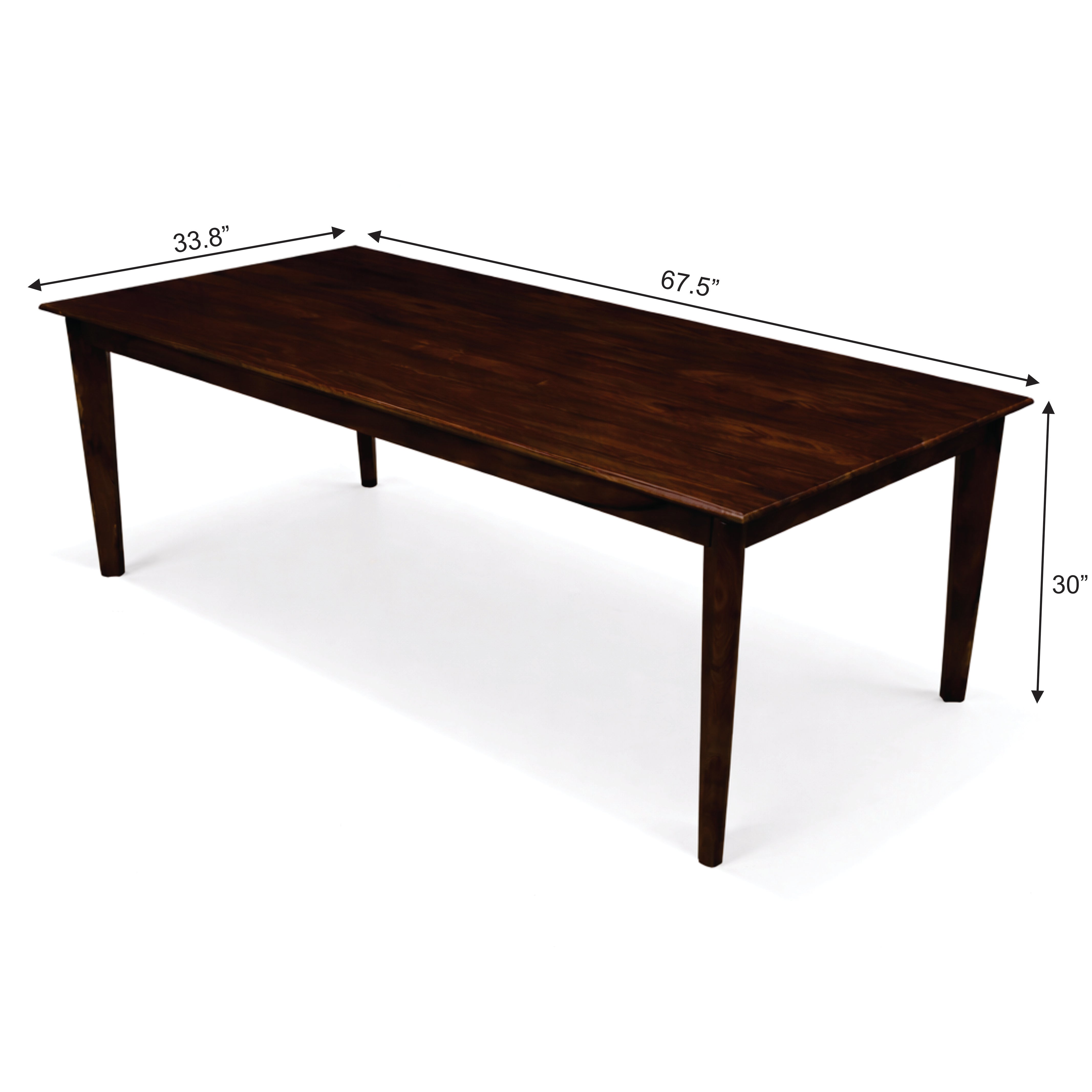 Urban Living Solid Sheesham Wood 8 Seater Dining Table