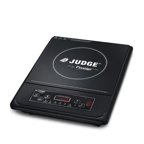 Judge by Prestige 1200 Watts Optima Plus Induction Cooktop |Multiple Indian Menu Options | Timer Function